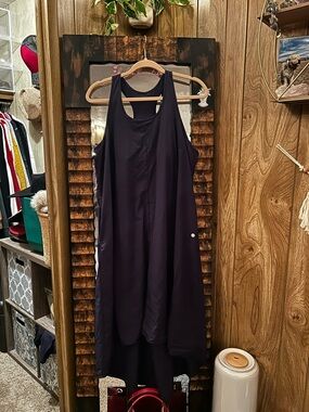 Women’s Blue Sleeveless Flow Dress -